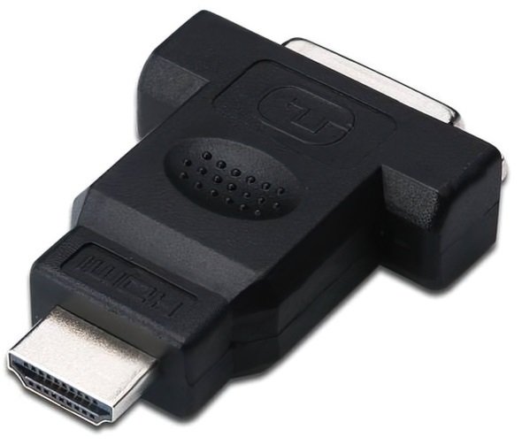 Перехідник DIGITUS HDMI to DVI-I(24+5), Black (AK-330505-000-S)