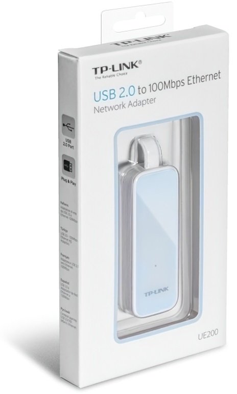 Мережевий адаптер TP-LINK UE200, USB 2.0 to 100Mbps Ethernet Network (UE200)