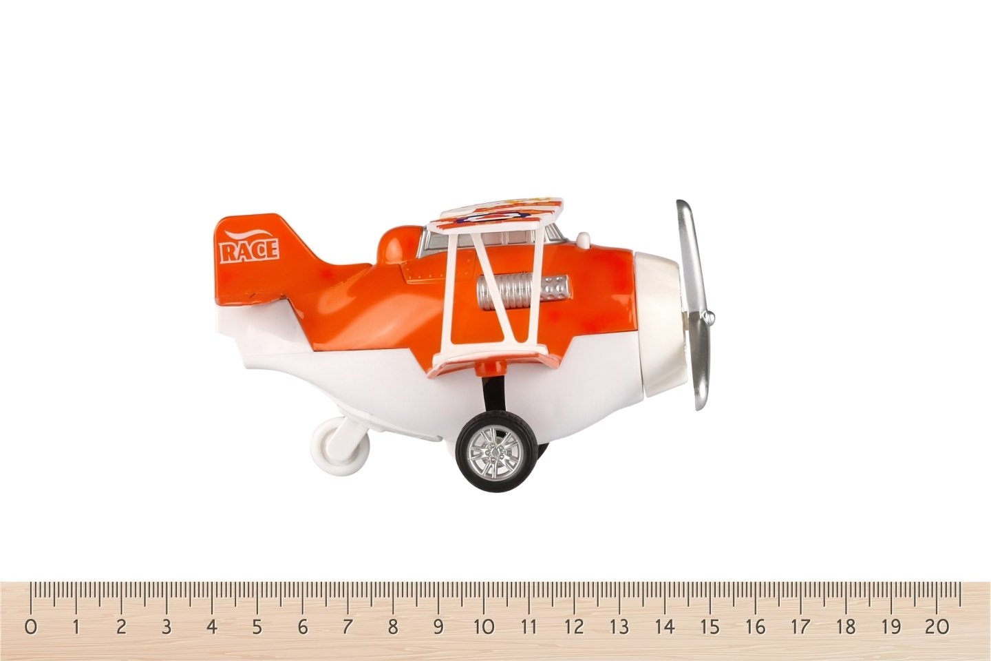 Літак металевий інерційний Same Toy Aircraft помаранчевий (SY8013AUt-1)