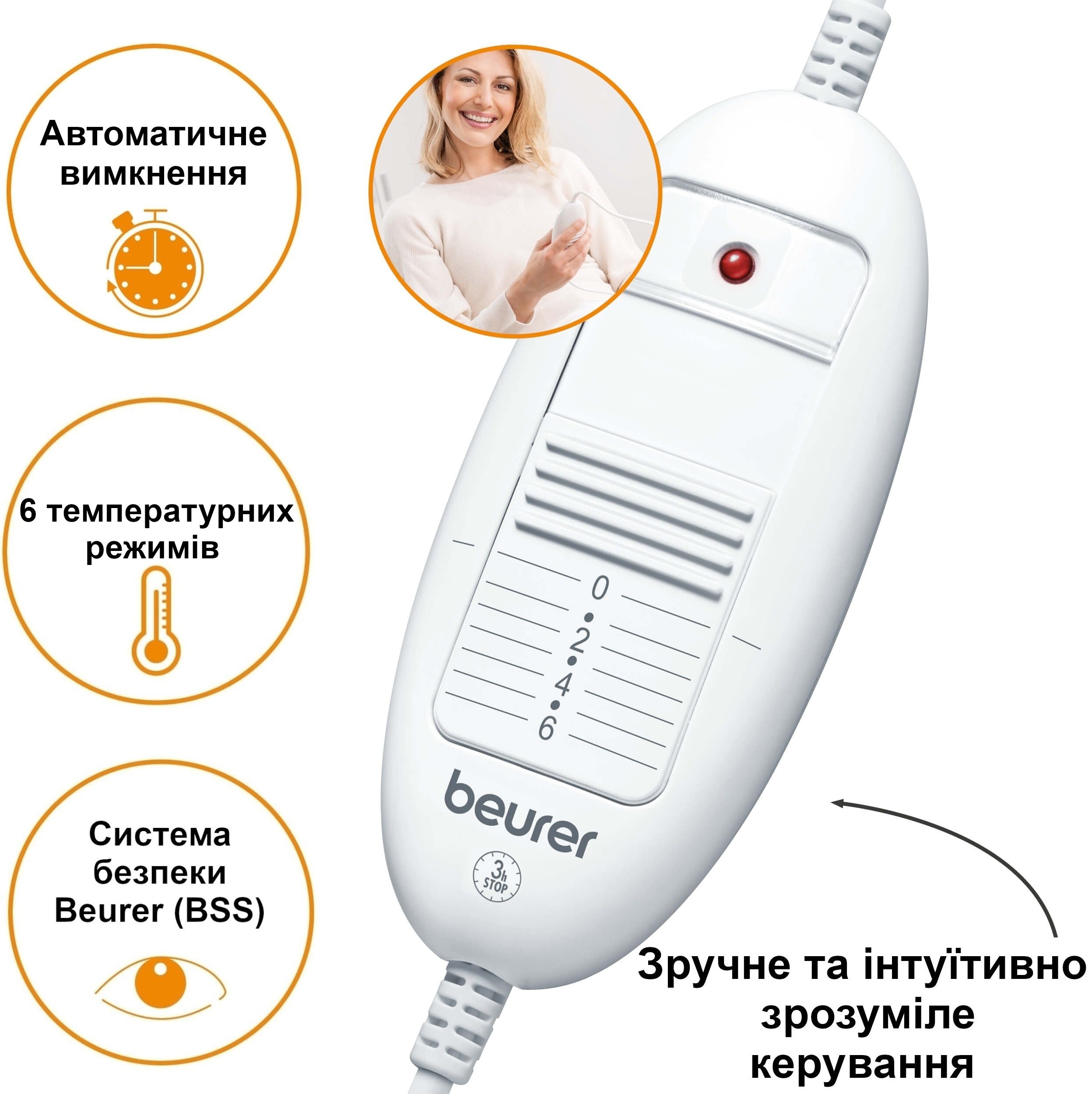 Електроковдра Beurer HD 75 White