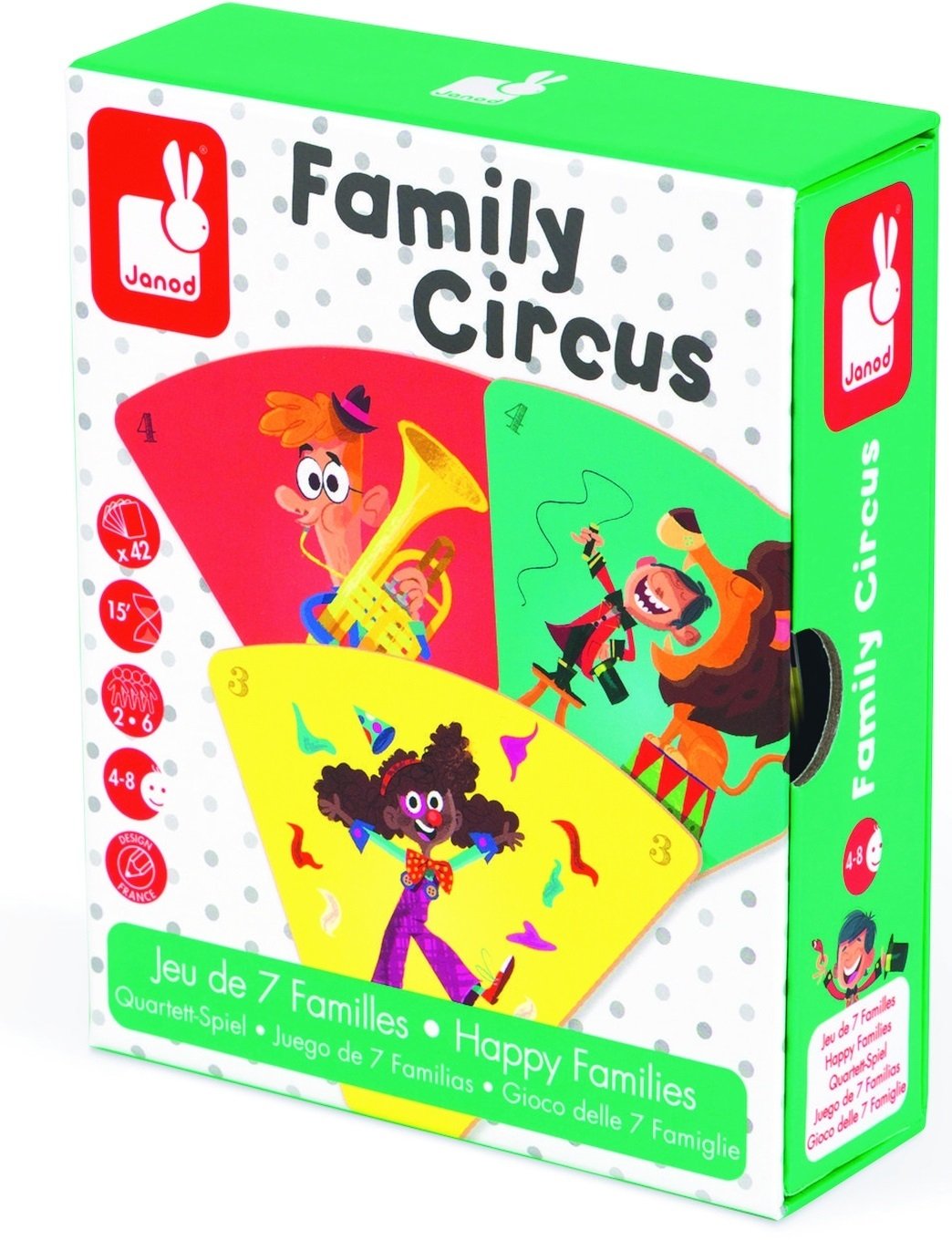 Настольная игра Janod Happy Families Цирк (J02755)