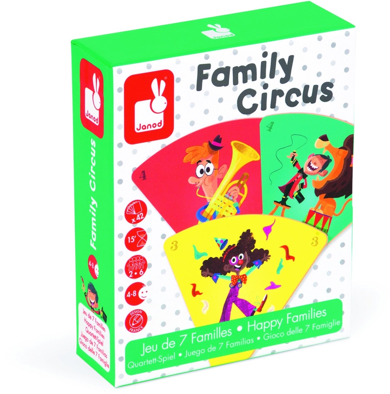 Настольная игра Janod Happy Families Цирк (J02755)