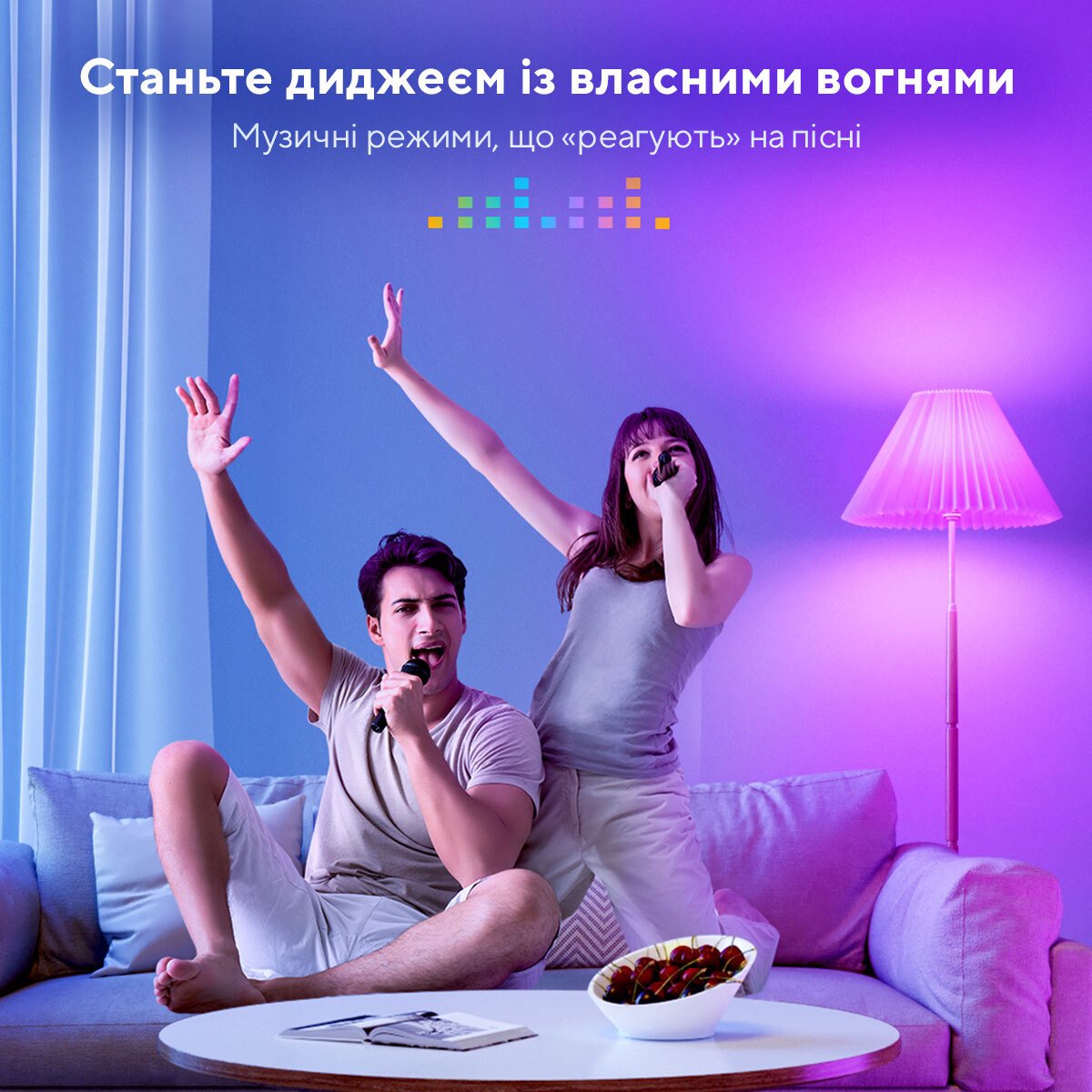 Розумна лампа Govee H6009 Smart Wifi&BLE Light Bulb Білий