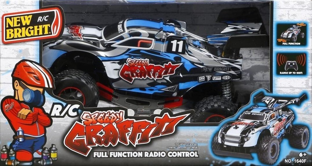 Машинка на р/у New Bright 1:16 GRAFFITI BUGGY (1640F)