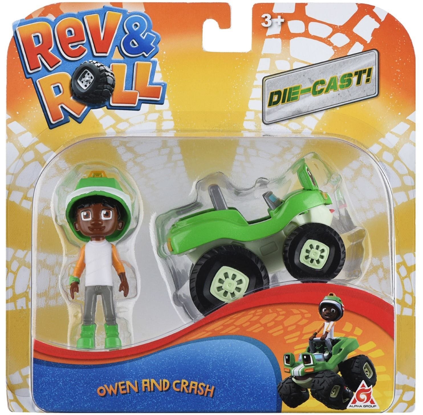 Ігровий набір Rev & Roll DieCast Owen & Crash (EU881041)