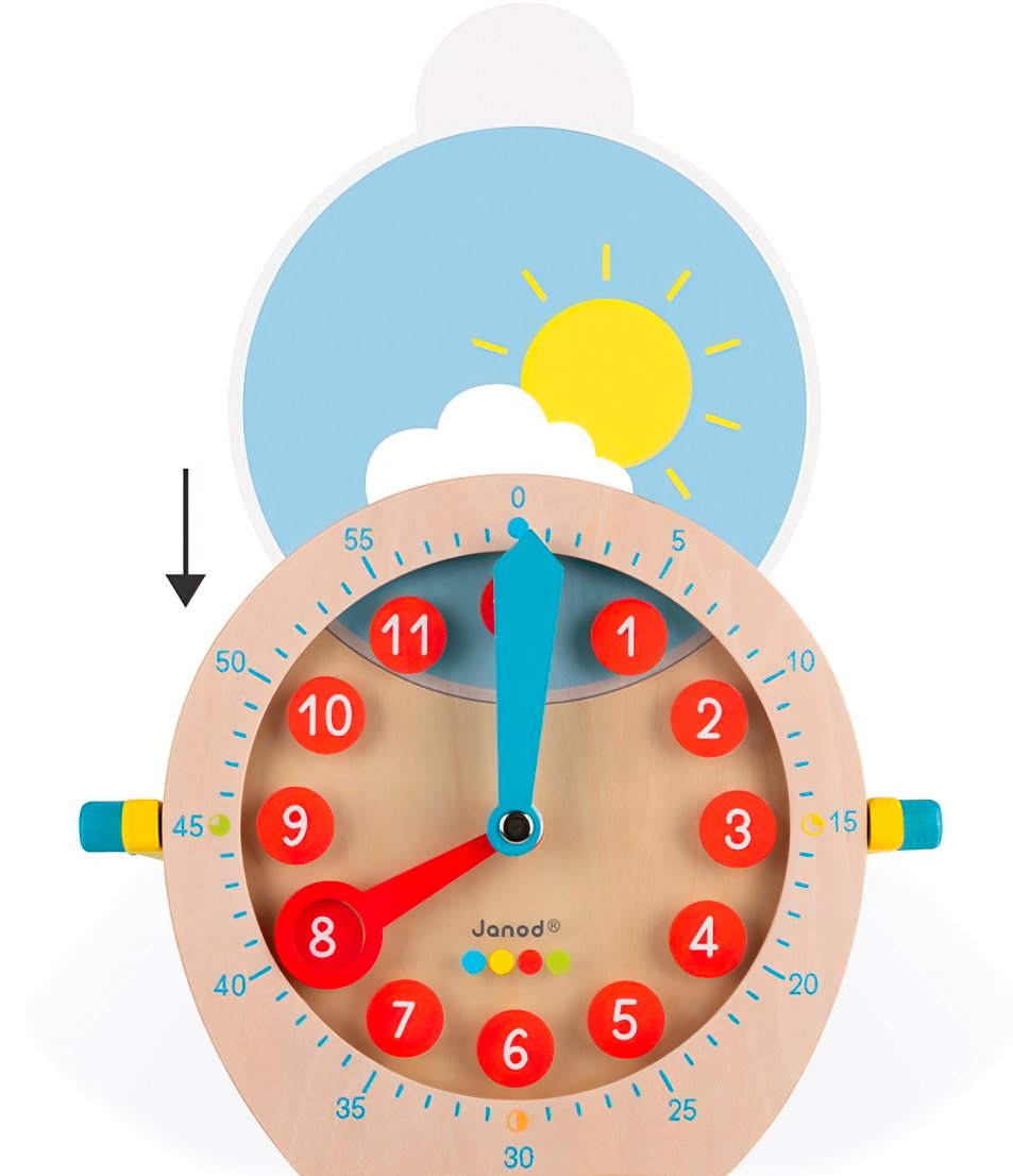 Розвиваюча іграшка Janod Вчимося називати час (J05076)