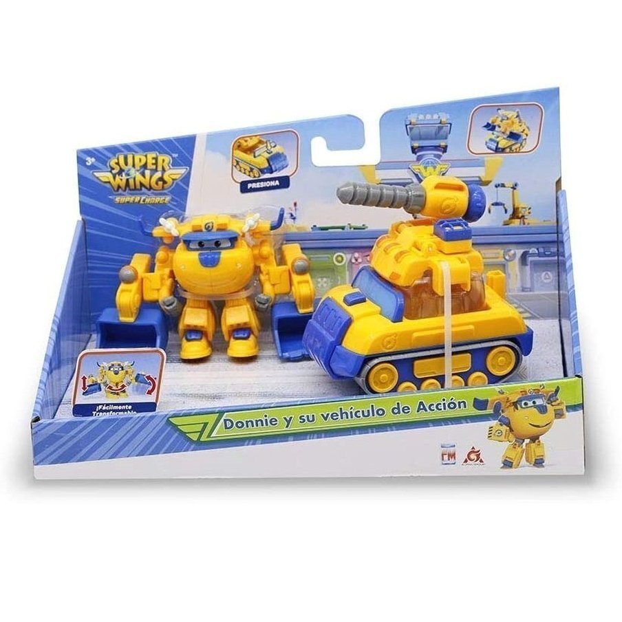 Ігровий набір Super Wings Supercharge Articulated Action Vehicle Donnie, Донні