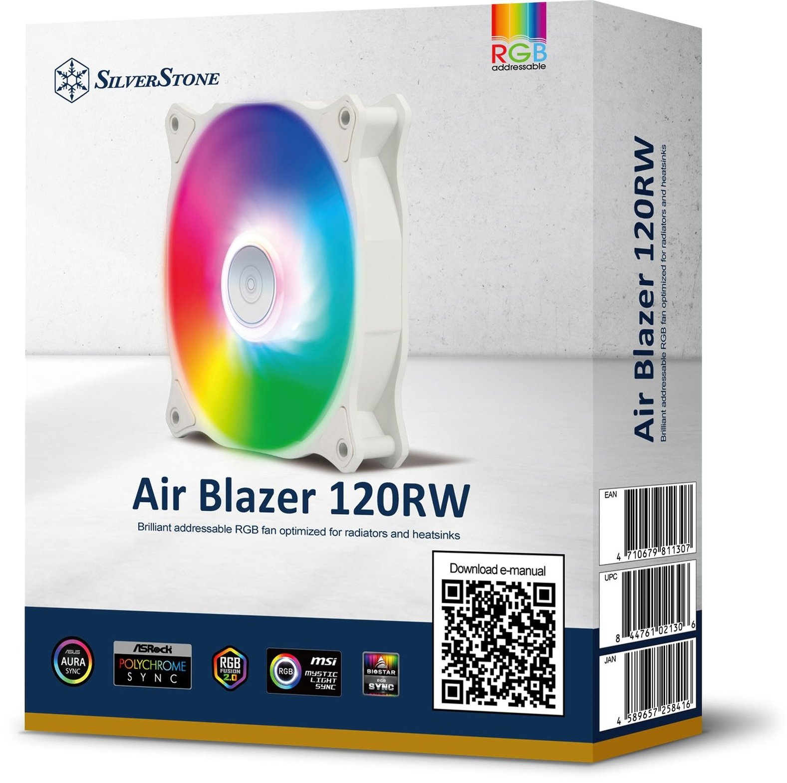 Корпусный вентилятор SilverStone Air Blazer 120RW-ARGB (SST-AB120RW-ARGB)