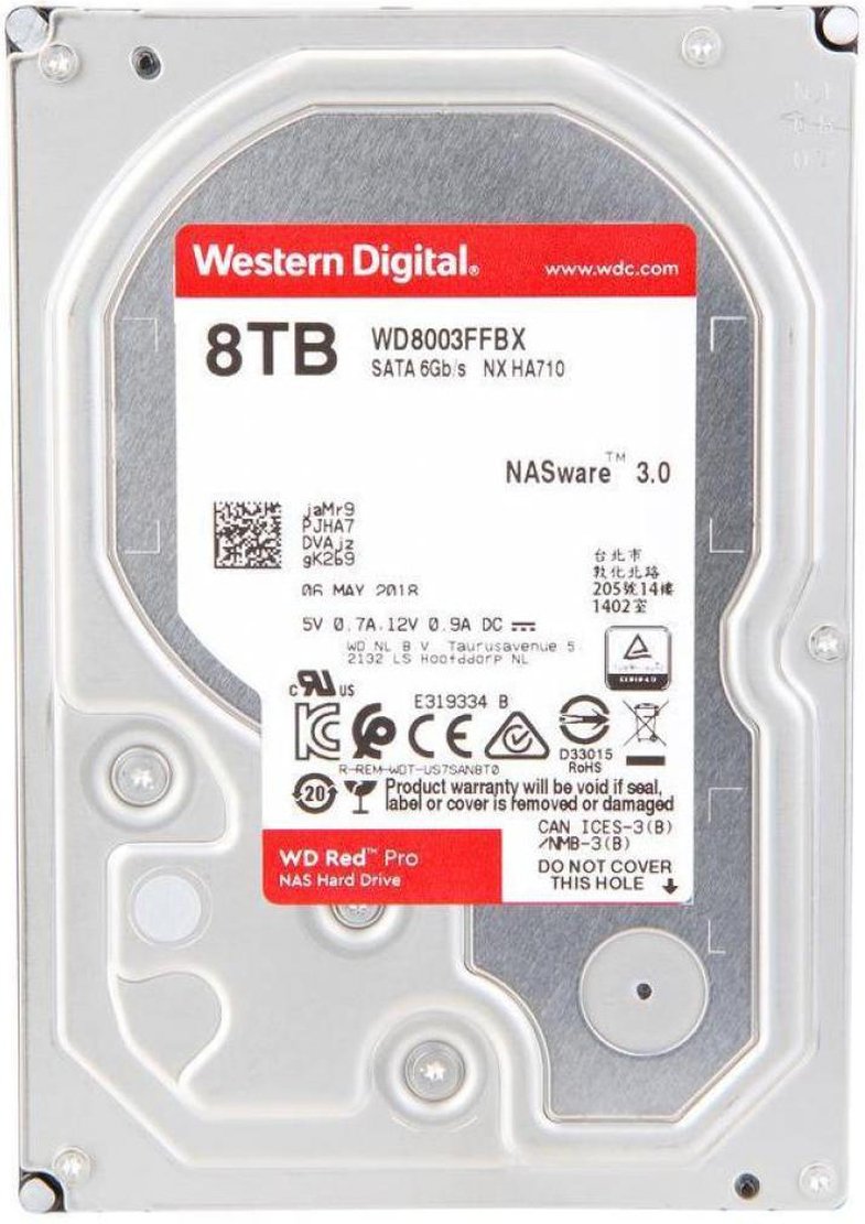 Жорсткий диск внутрішній WD 3.5" SATA 3.0 8TB 7200rpm Red Pro (WD8003FFBX)