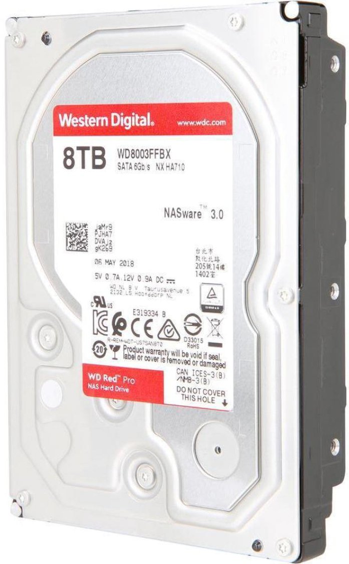 Жорсткий диск внутрішній WD 3.5" SATA 3.0 8TB 7200rpm Red Pro (WD8003FFBX)