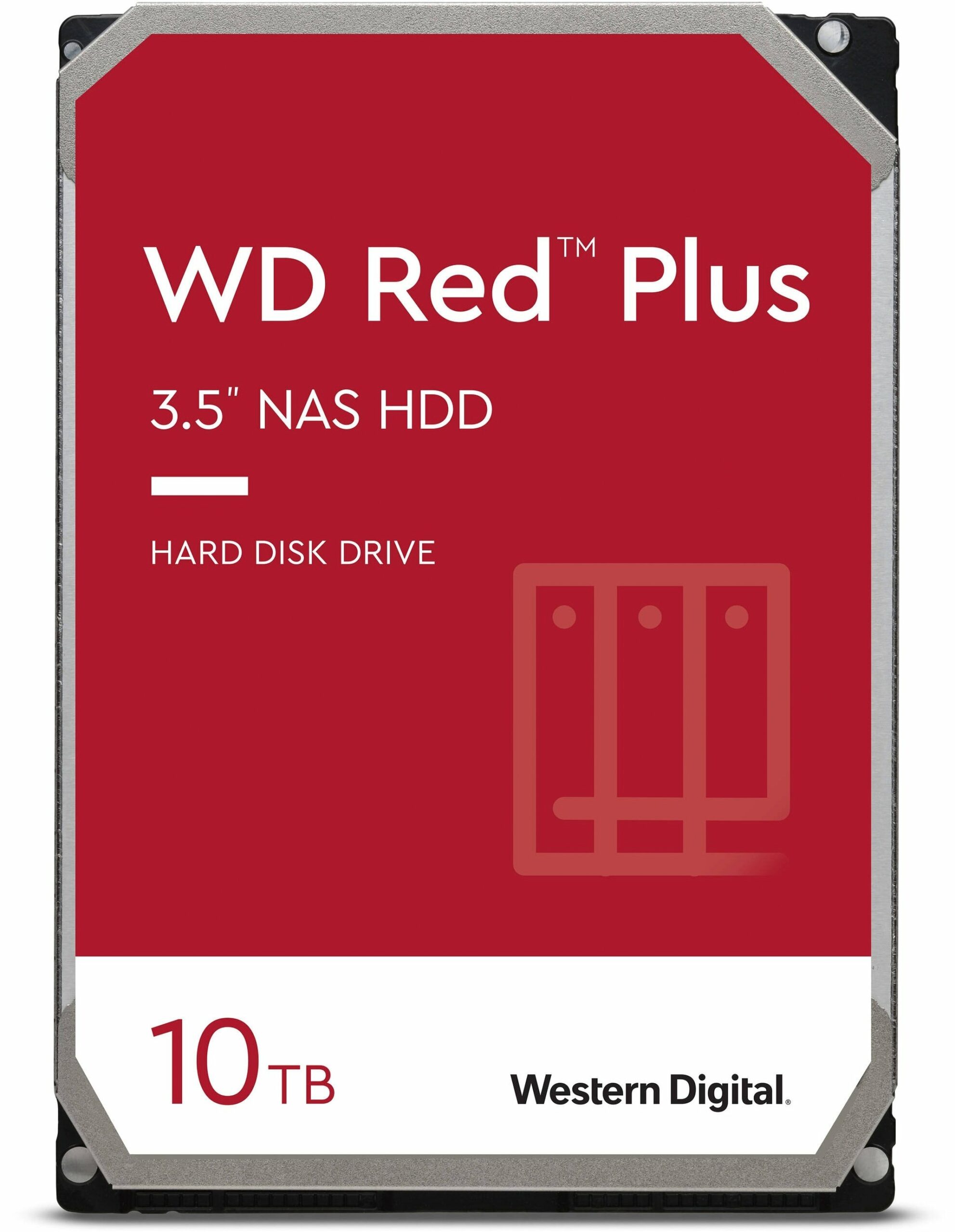 Внутренний жесткий диск WD 3.5" SATA 3.0 10TB 7200 256MB Red Plus NAS (WD101EFBX)