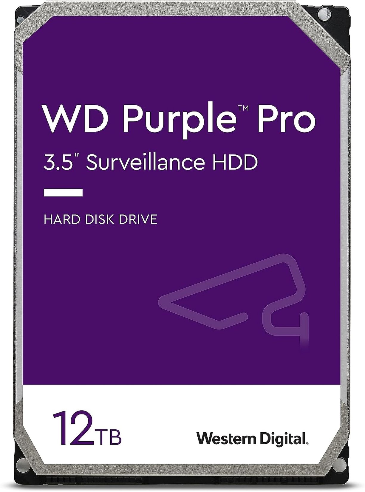 Жорсткий диск внутрішній WD 3.5" SATA 3.0 12TB 7200 256MB Purple Pro Surveillance (WD121PURP)