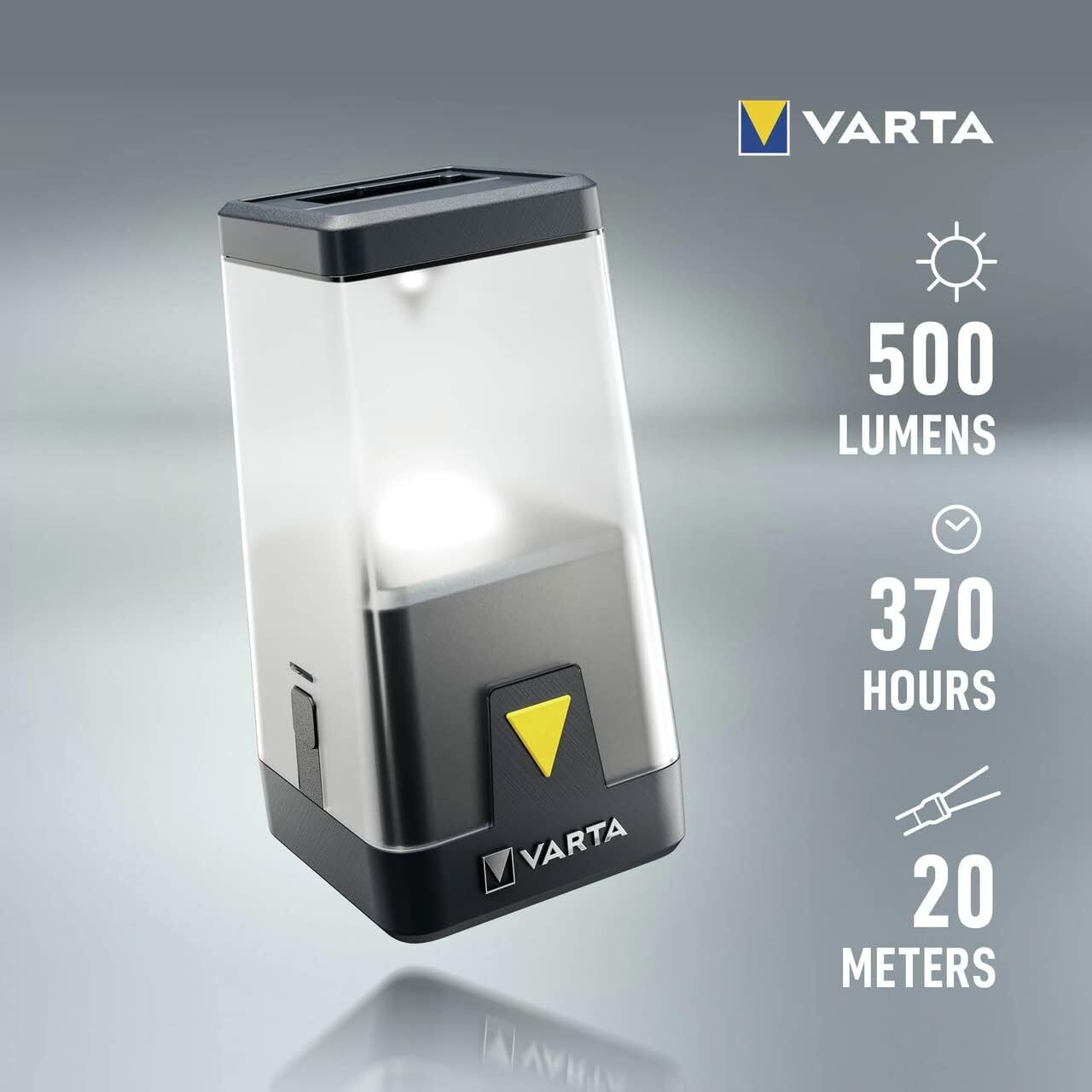 Ліхтар Varta Кемпінг Ambiance L30RH, IP54, з гібридною системою живлення акумулятор/батарейки (18666101111)