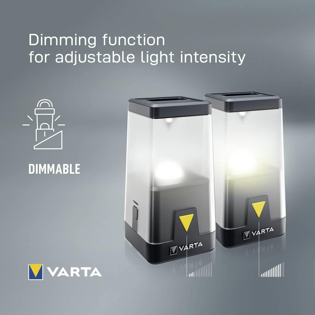 Ліхтар Varta Кемпінг Ambiance L30RH, IP54, з гібридною системою живлення акумулятор/батарейки (18666101111)