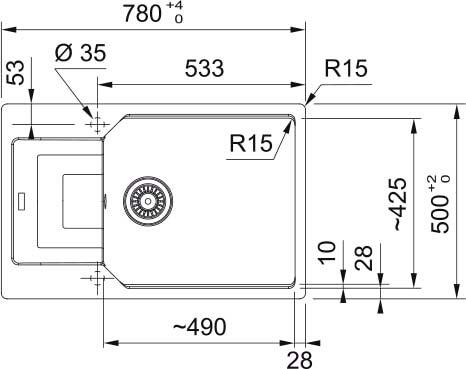 Мийка кухонна Franke Urban, фраграніт, UBG 611-78 XL (114.0701.799)