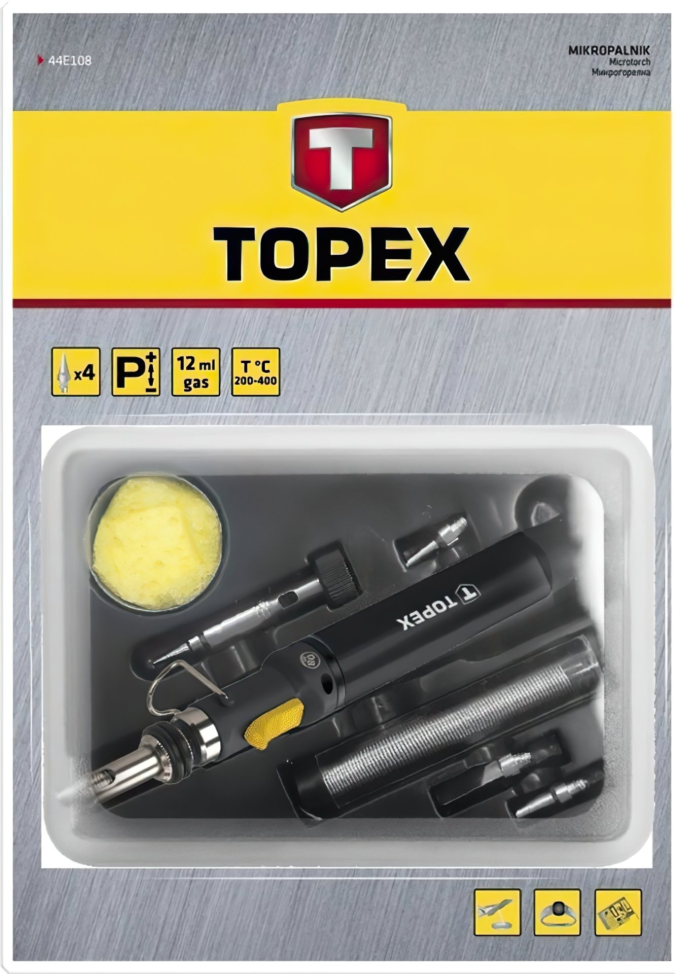 Микропаяльник TOPEX 12мл, 44E108