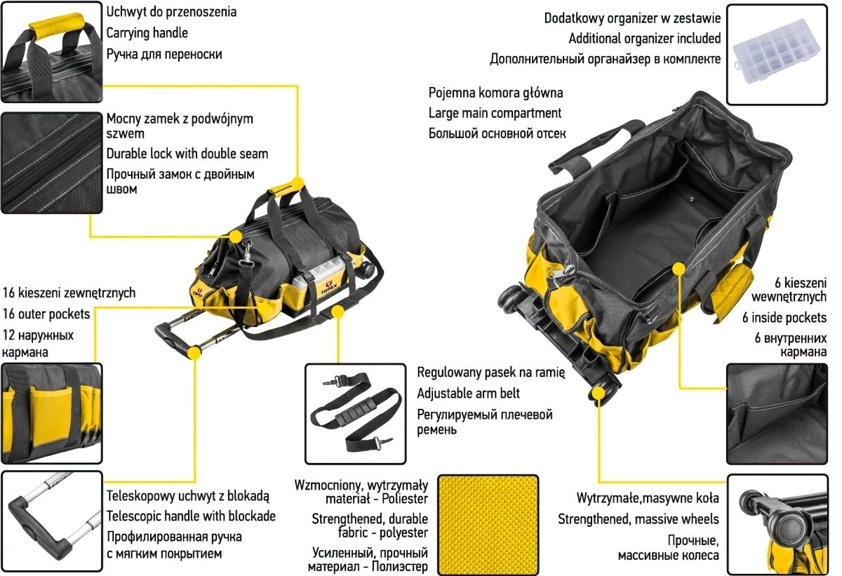 Сумка для інструментів TOPEX 79R449