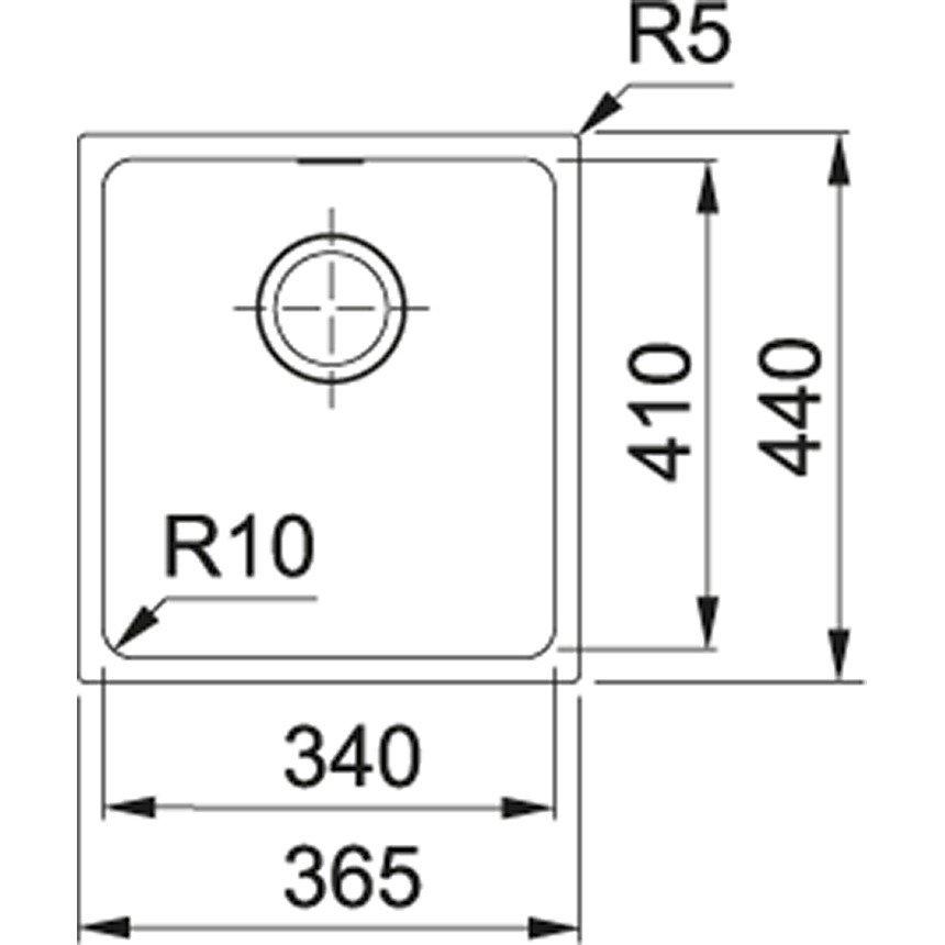 Кухонна мийка Franke Sirius SID 110-34 чорний (144.0649.548)