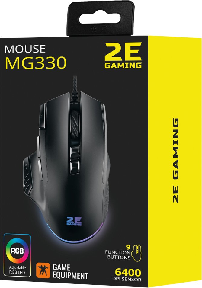 Ігрова миша 2E Gaming MG330 RGB USB Black (2E-MG330UB)