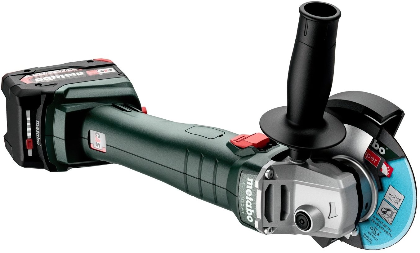 Шліфмашина кутова акумуляторна Metabo W 18 L 9-125, 2*18В (602247510)