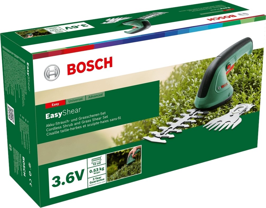 Кущоріз акумуляторний Bosch EasyShear, 3.6В, 1х1.5Аг (0.600.833.303)