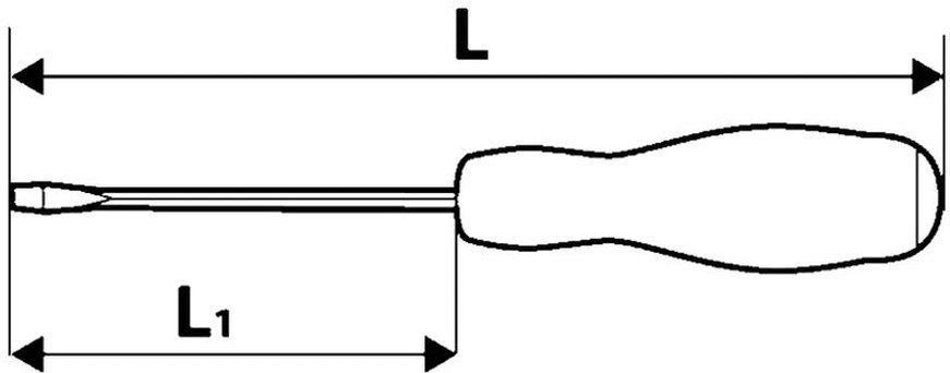 Отвертка Topex 8.0x200мм (39D254)