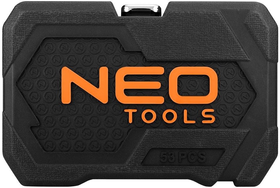 Набір торцевих головок NEO Tools, 53шт, 1/4", CrV, кейс (10-006)