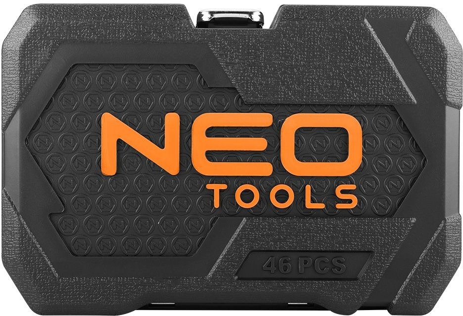 Набір торцевих головок NEO Tools, 46шт, 1/4", CrV, кейс (10-004)