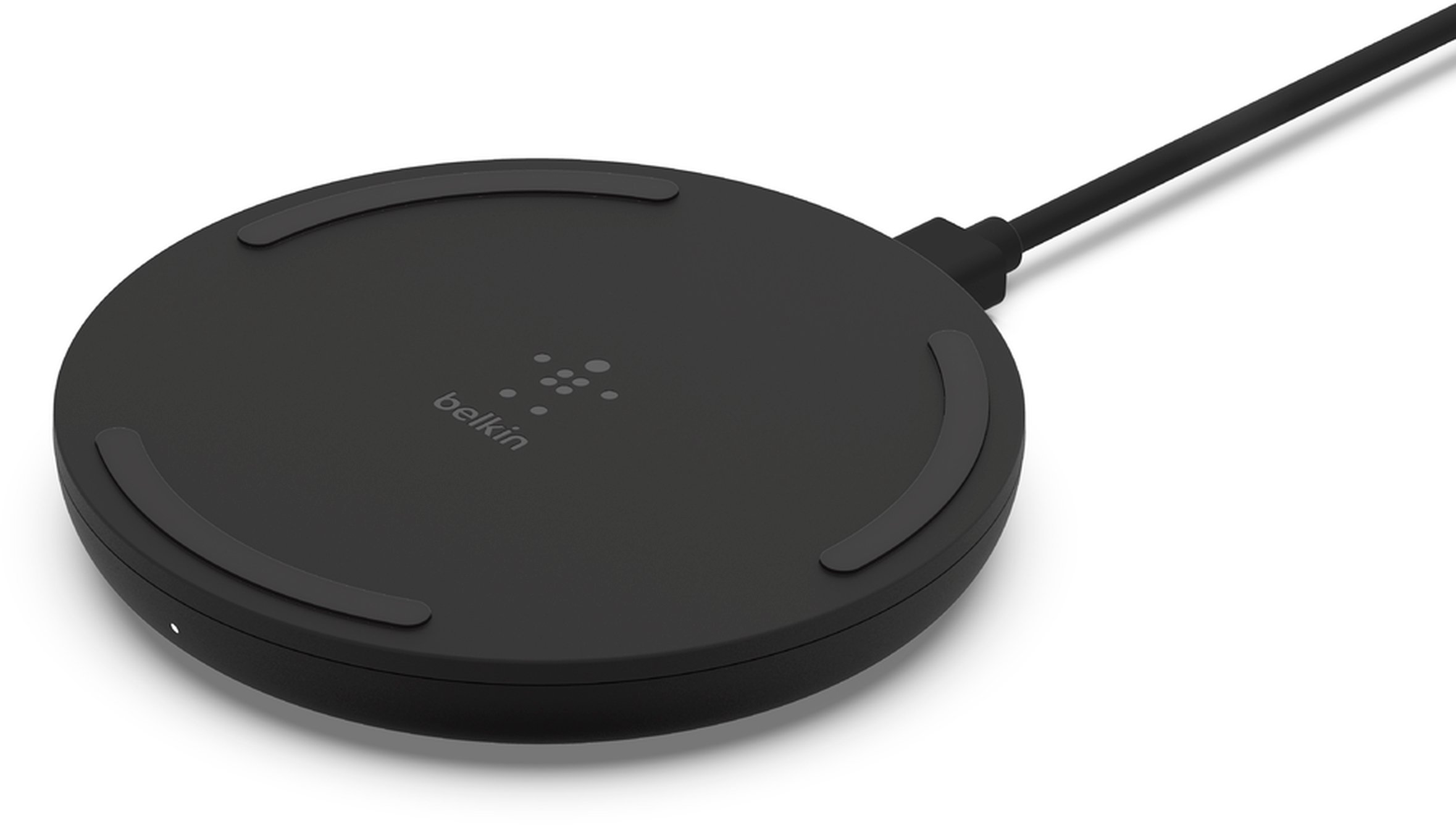 Бездротовий зарядний пристрій Belkin Pad Wireless Charging Qi, 10W, PSU, black (WIA001BTBK)