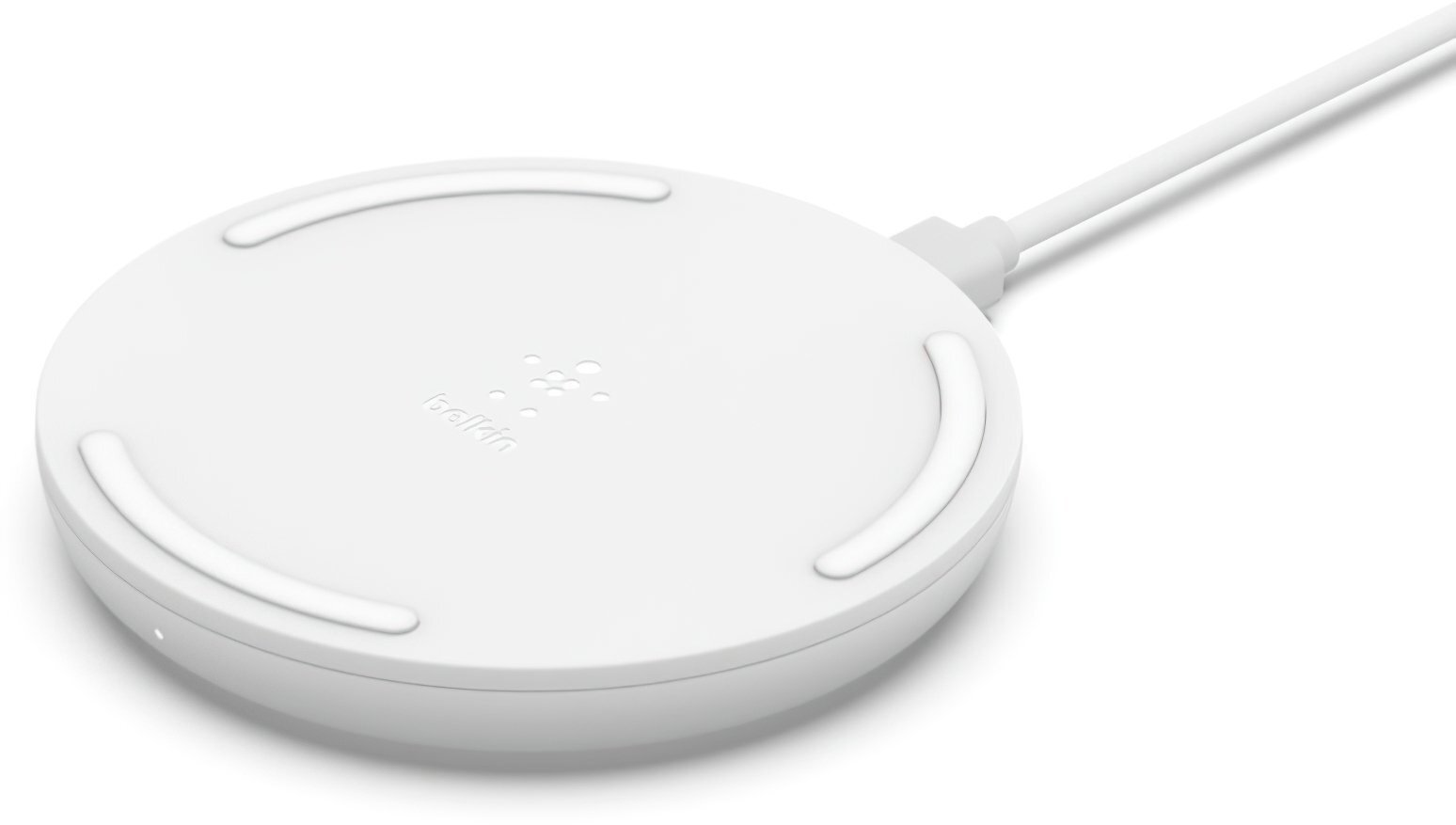 Бездротовий зарядний пристрій Belkin Pad Wireless Charging Qi, 10W, PSU, white (WIA001BTWH)