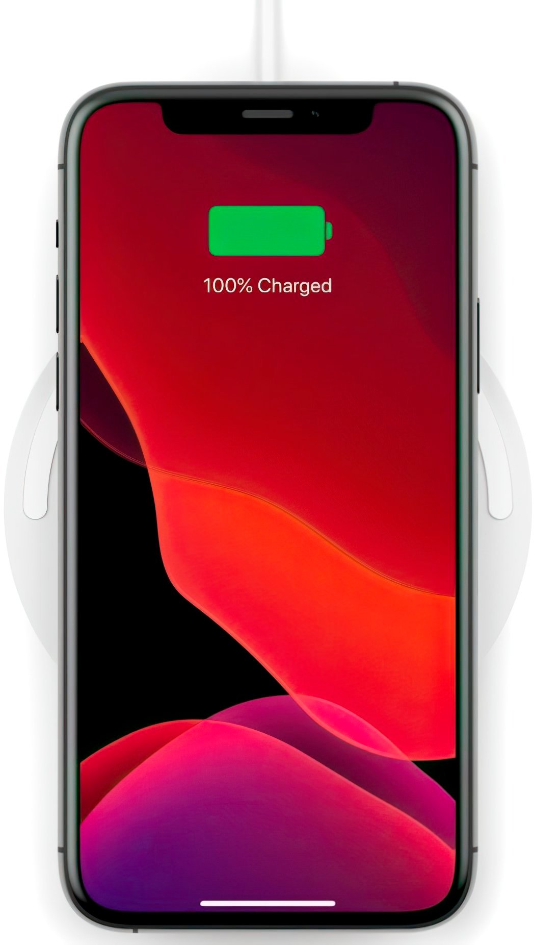 Бездротовий зарядний пристрій Belkin Pad Wireless Charging Qi, 10W, PSU, white (WIA001BTWH)