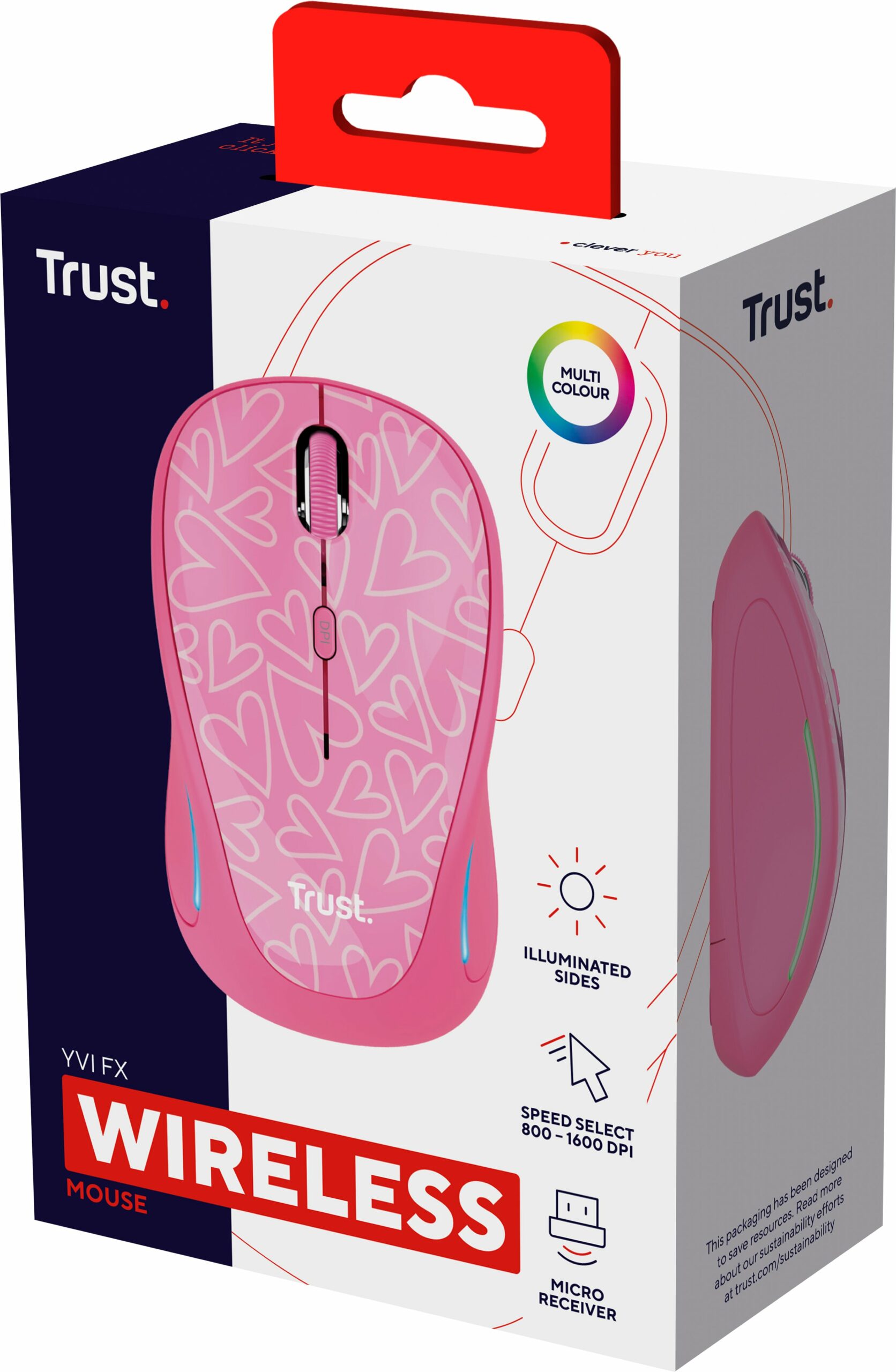 Миша Trust YVI FX WL Pink (22336_TRUST)