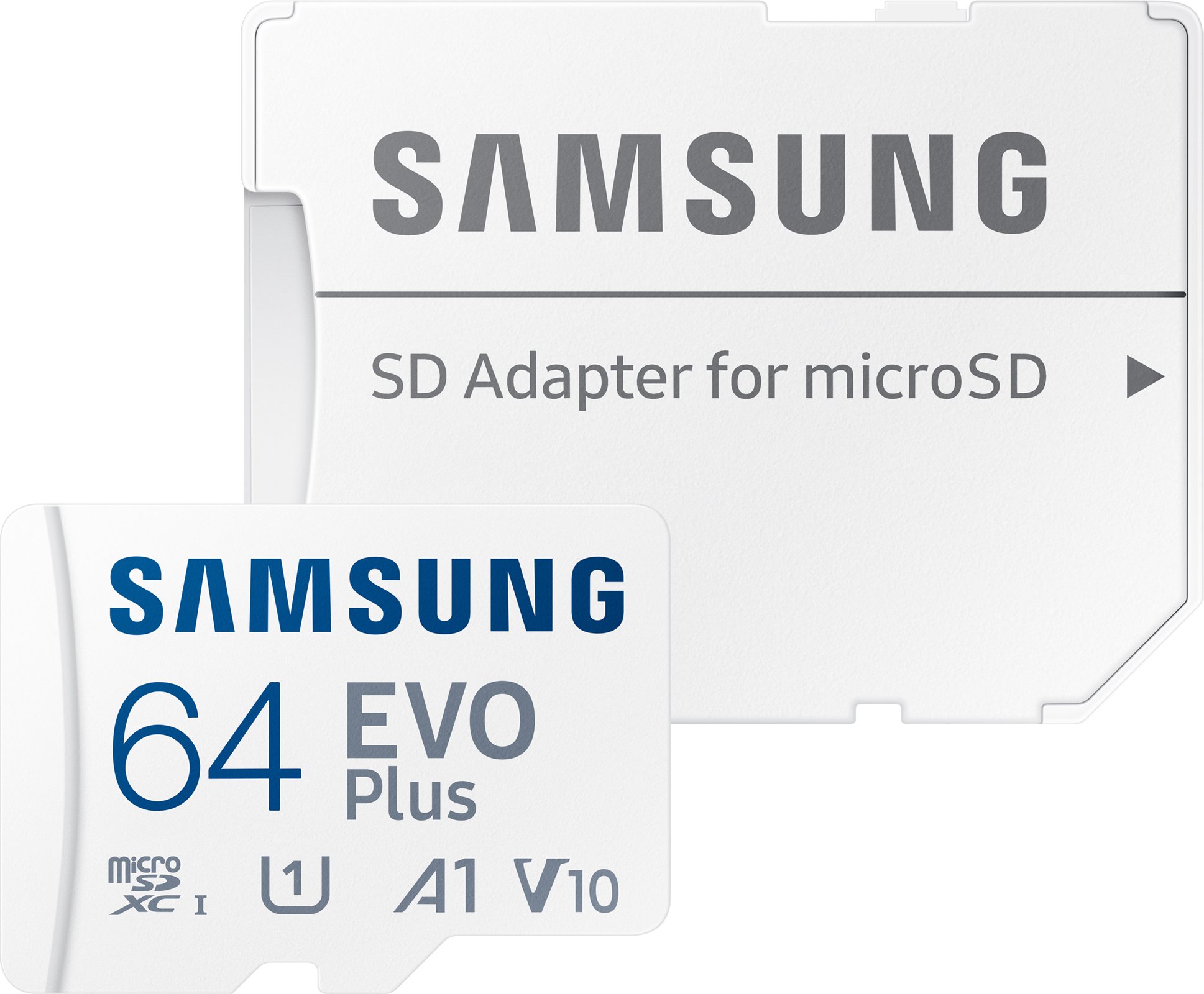 Карта пам`яті Samsung Evo Plus microSDXC 64GB UHS-I U1 V10 A1 + адаптер SD (MB-MC64KA/EU)