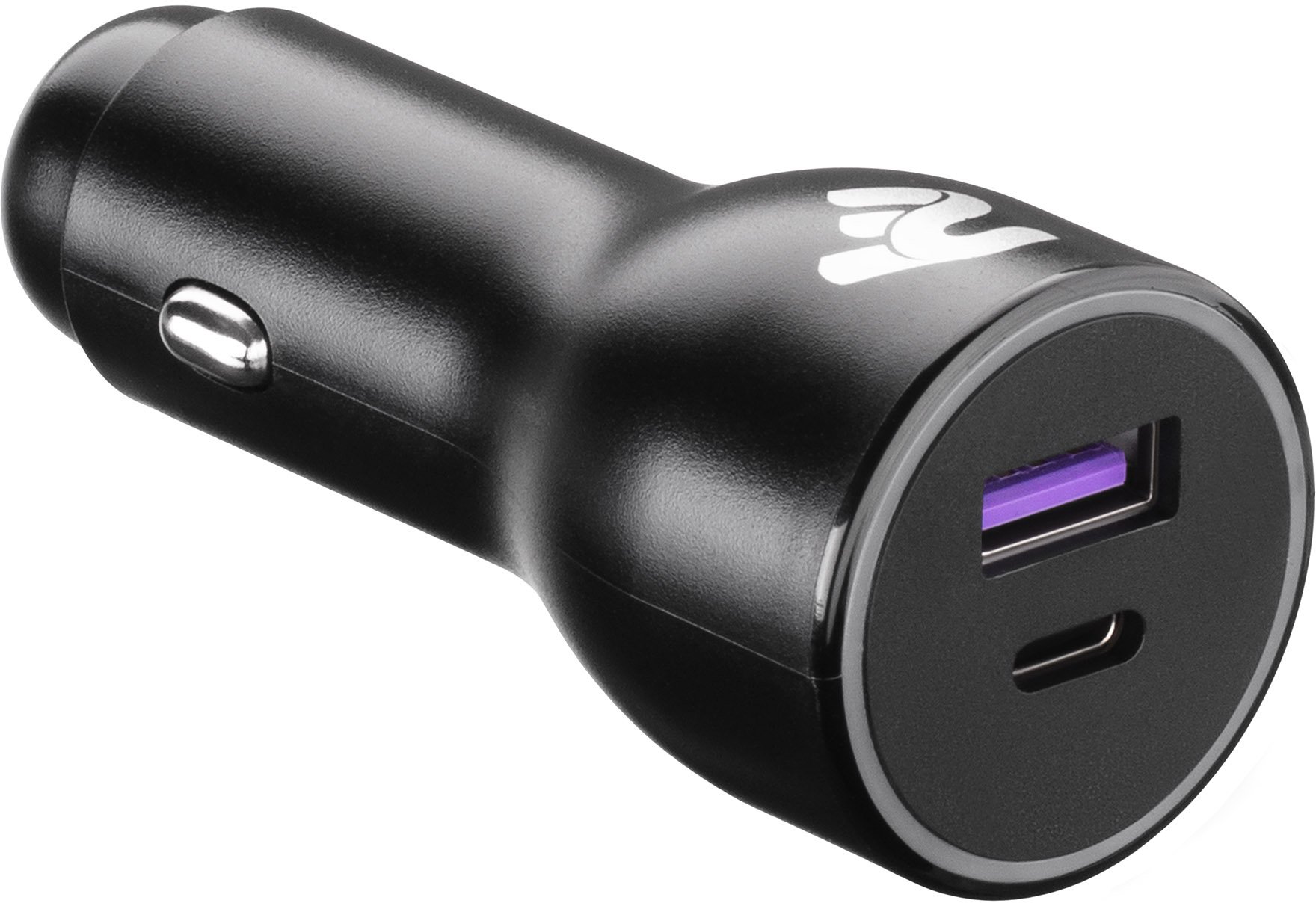 Автомобільний зарядний пристрій 2E Dual USB Car Charger 38W USB-C Black (2E-ACR18PDQC-B)