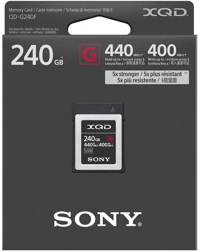 Карта пам`яті Sony XQD 240GB G Series R440MB/s W400MB/s (QDG240F)