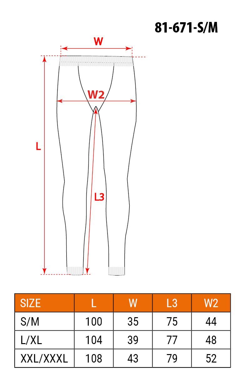 Штани Neo Tools BASIC термоактивні, розмір S/M
