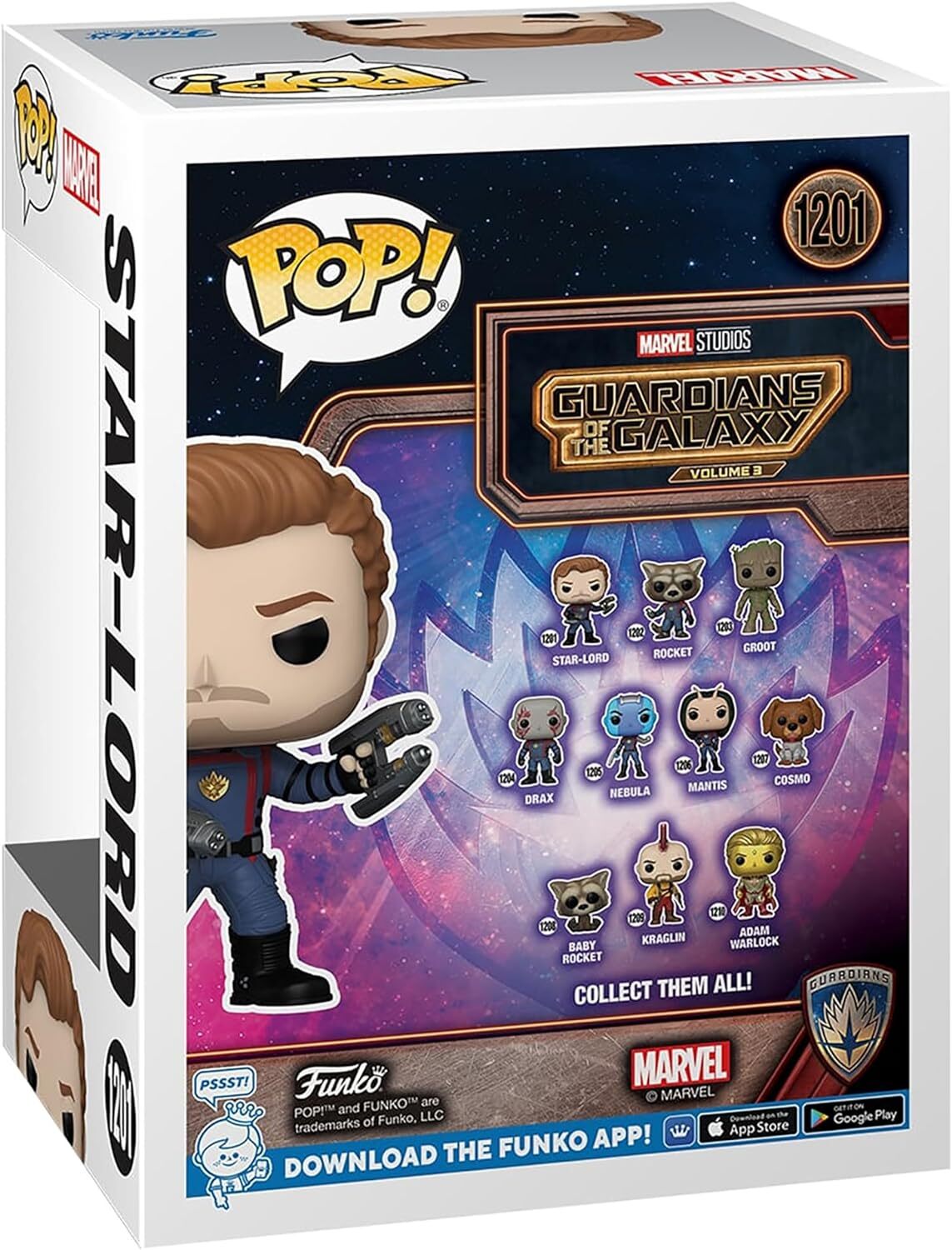 Коллекционная фигурка Funko POP! GOTG3: Star-Lord (5908305243458)