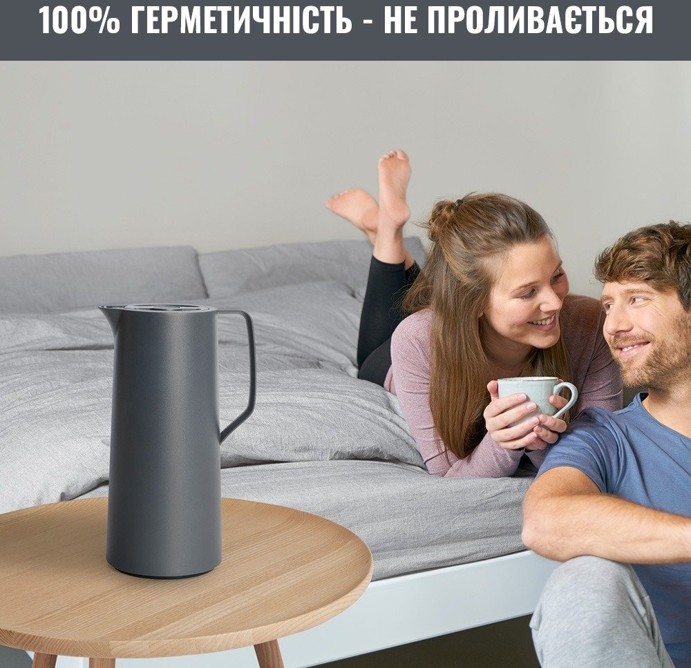 Термоглечик Tefal Motiva, 1л, темно-сірий (N4170110)