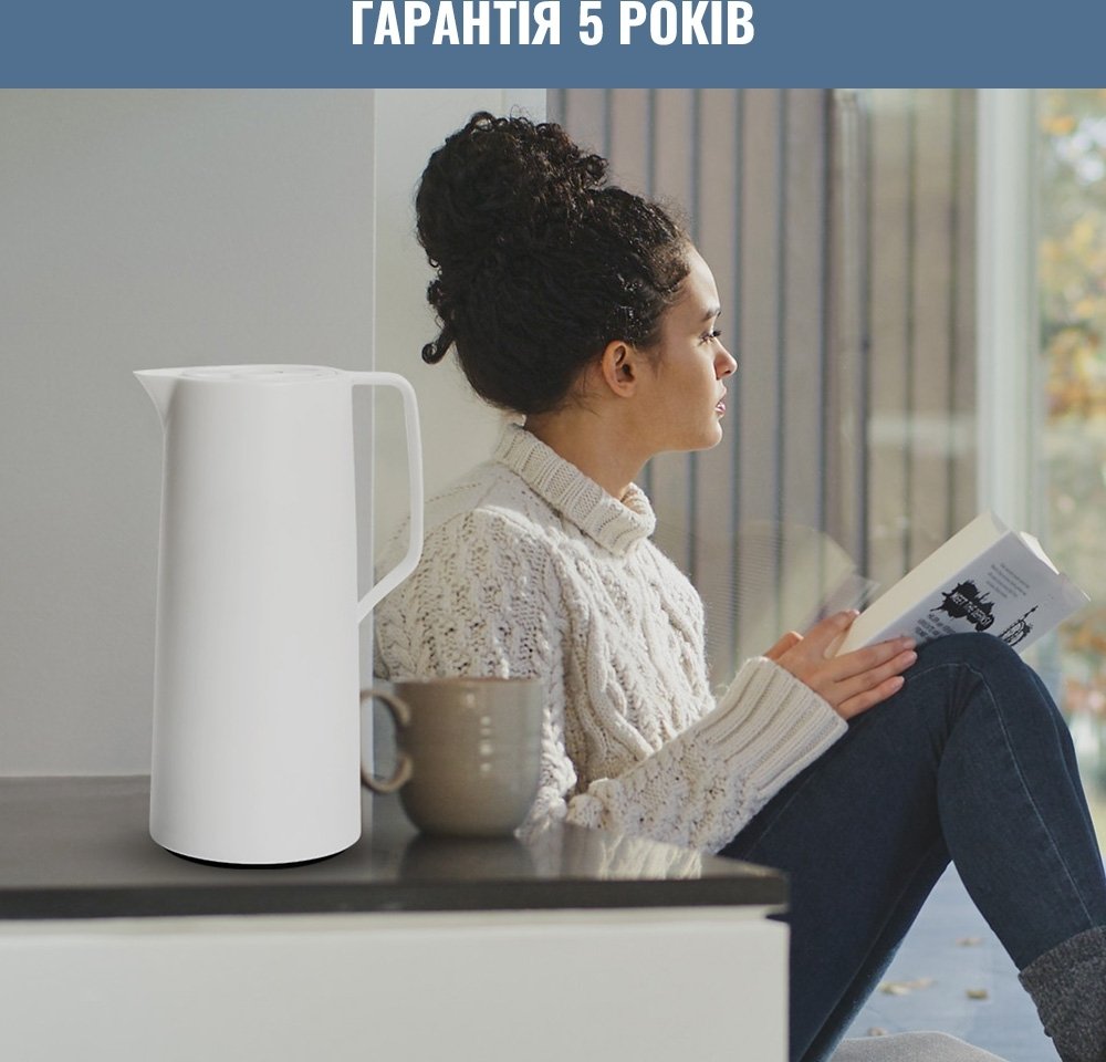 Термоглечик Tefal Motiva, 1л, білий (N4170410)