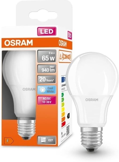 Світлодіодна лампа Osram Led Cla65 9W (940Lm) 4000K E27 (4058075757622)