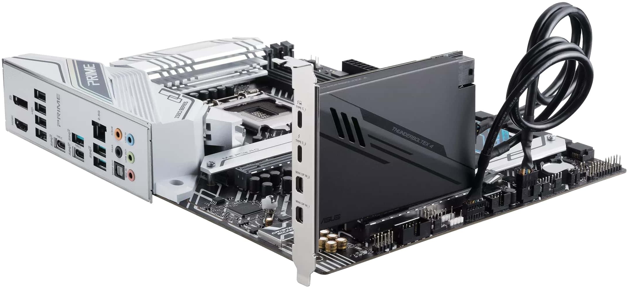 Плата-адаптер PCIe ASUS ThunderboltEX 4 USB Type-C PCIe 3.0 X4 Expansion Card (90MC09P0-M0EAY0)