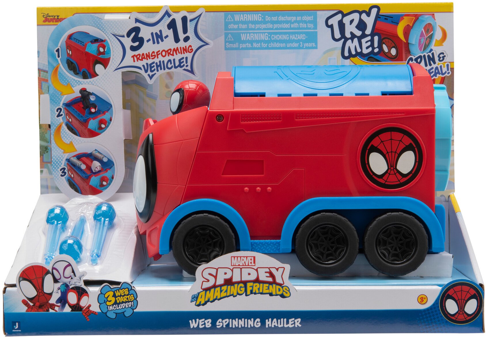 Машинка Spidey Deluxe Feature Vehicle Web Spinning Hauler (SNF0081)