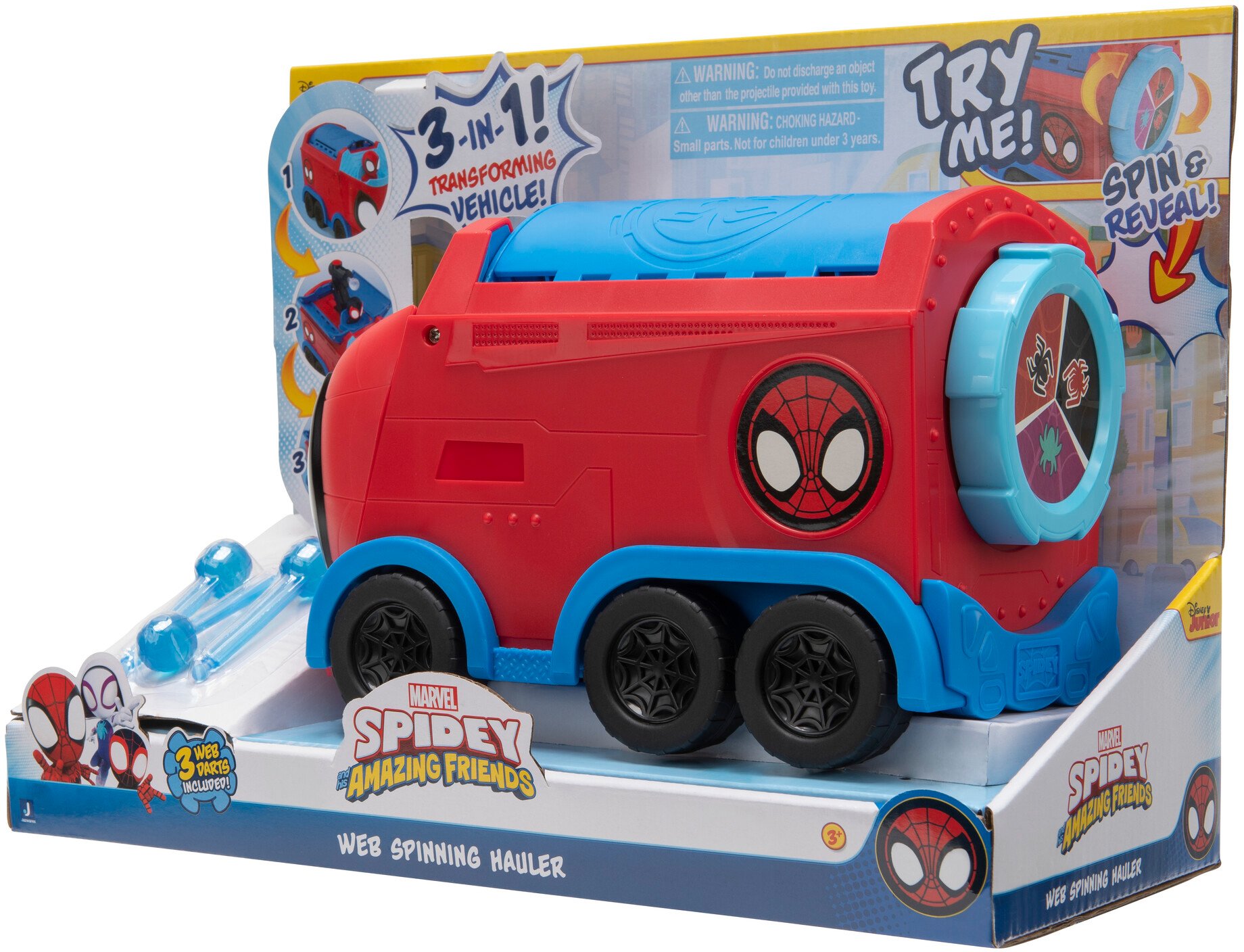 Машинка Spidey Deluxe Feature Vehicle Web Spinning Hauler (SNF0081)