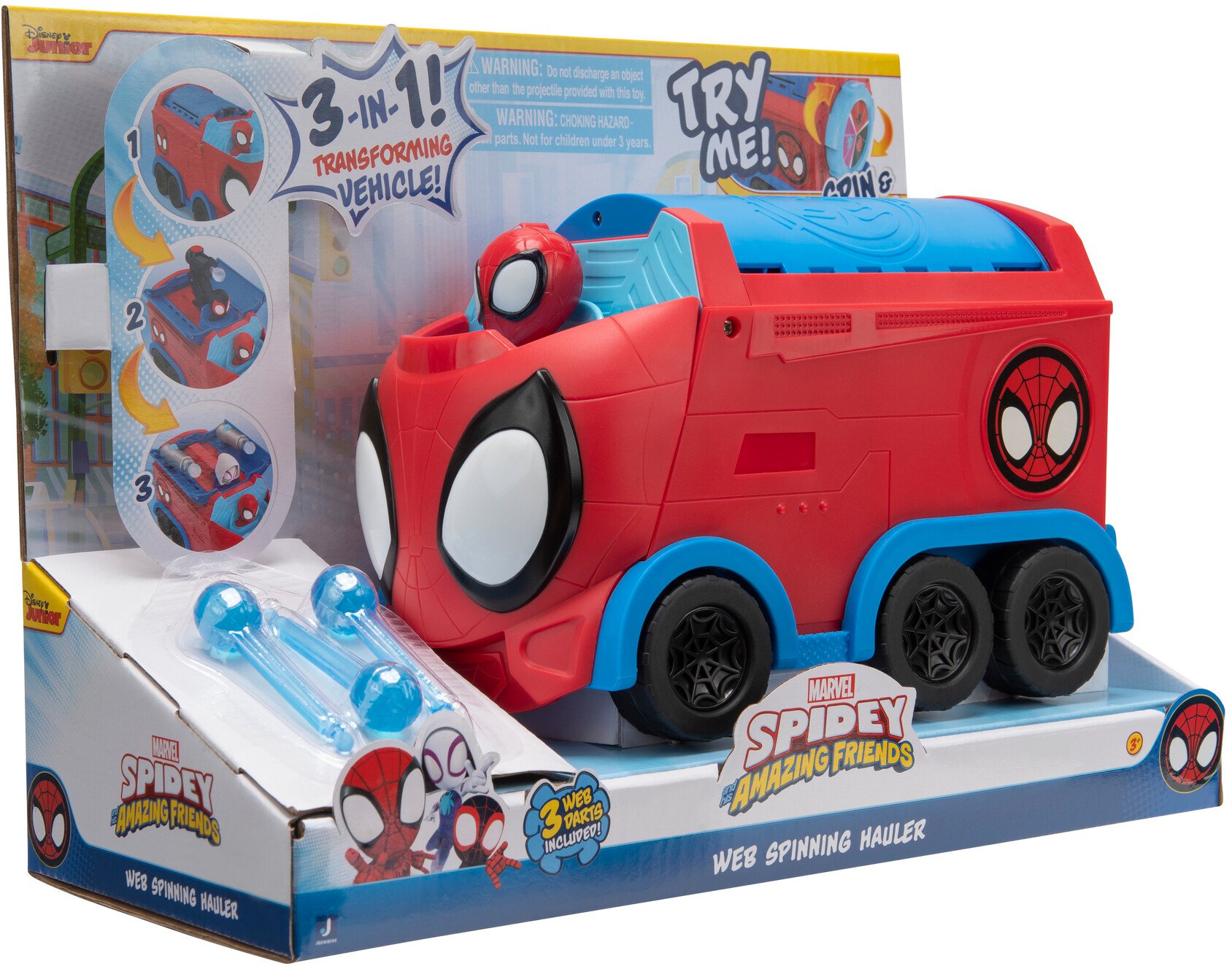 Машинка Spidey Deluxe Feature Vehicle Web Spinning Hauler (SNF0081)