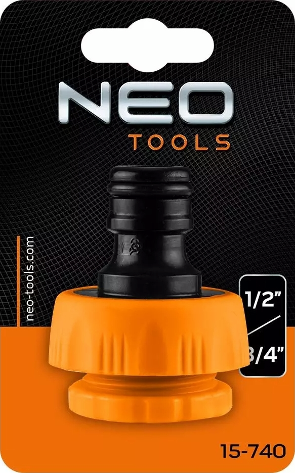 Конектор для крана Neo Tools 1/2", 3/4" (15-740)