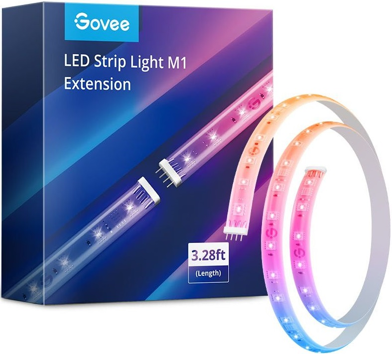 Стрічка світлодіодна розумна Govee H100E LED Strip Light M1 Matter Compatible 1m extension of H61E1 (H100E0D1)