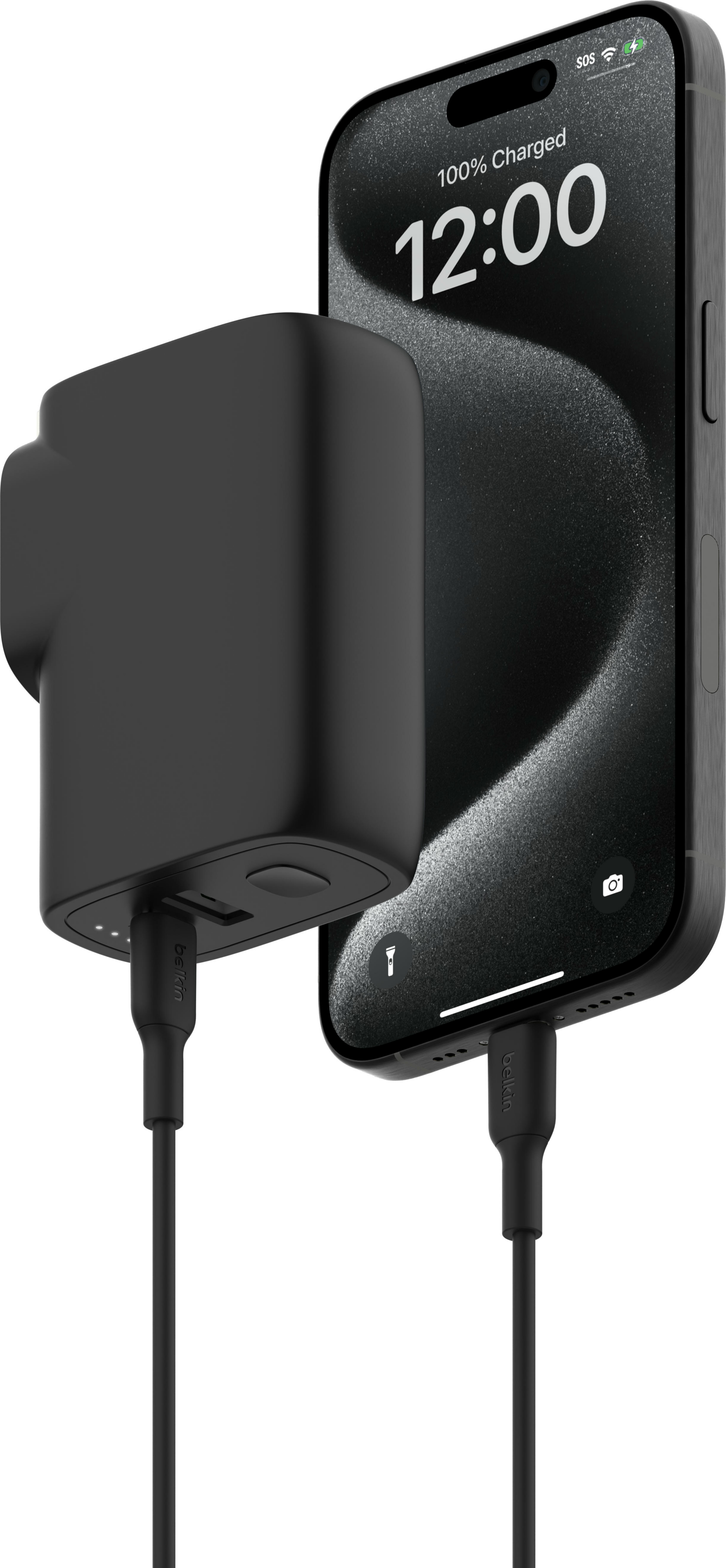 Зарядний пристрій Belkin 25Вт USB-С PD, PowerBank 5000mAh Black (BPZ003BT1MBK-B6)