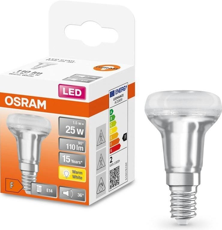 Лампа Osram Led E14 1.5Вт 2700К 110Лм R39 Star (4058075433243)