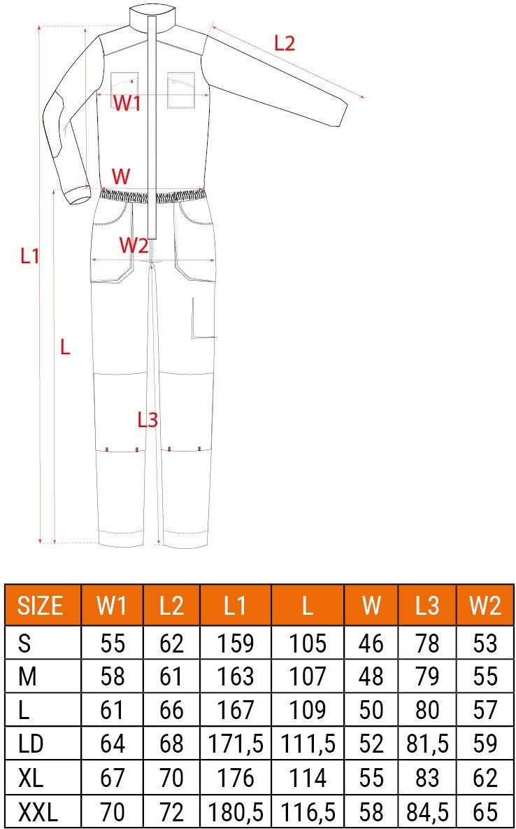 Комбинезон рабочий Neo Tools 267 г/м2, размер XL/56 (81-250-XL)