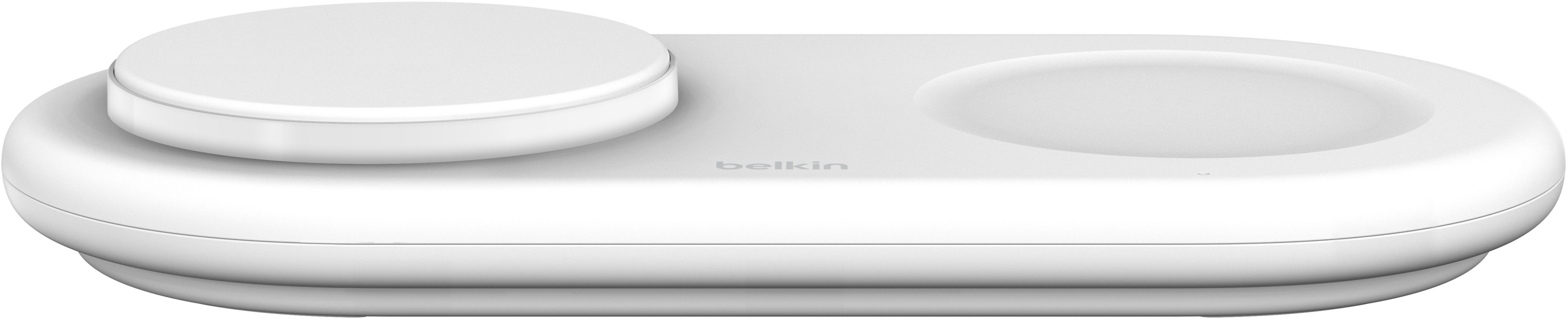 Бездротовий зарядний пристрій Belkin 2в1 15Вт Pad Qi2 White (WIZ021VFWH)